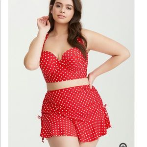 Torrid Polka Dot Swim Skirt- Size 3